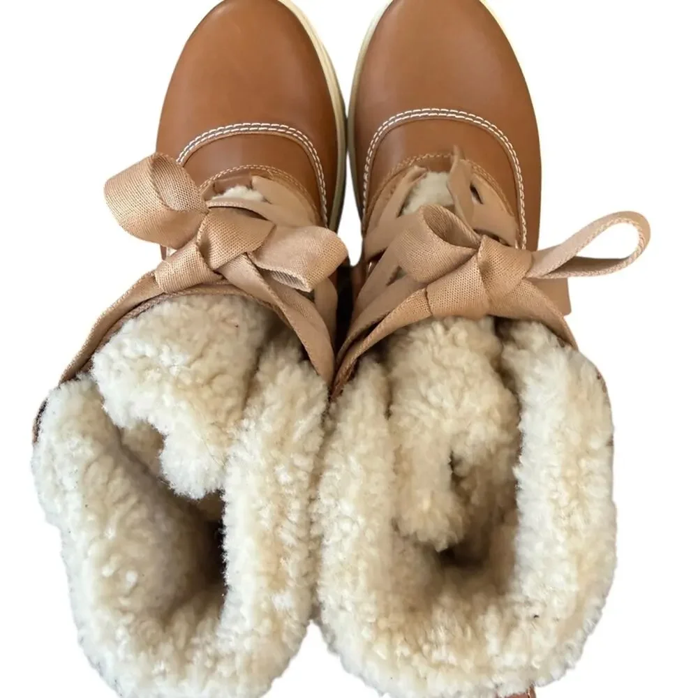 Sorel Joan Frwd Cozy Brown Waterproof Boots – Sz 9.5